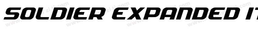 Soldier Expanded Italic Expanded It字体转换